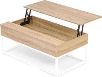 IDMarket - Coffee Table Folding Rectangular
