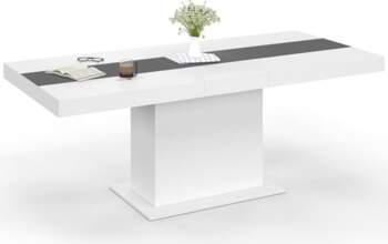 IDMarket - Extendable Dining Table Rectangular