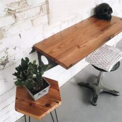 Industrial Rustic Wall Table Dining Table