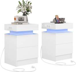 IRONCK Bedside Table Set of 2
