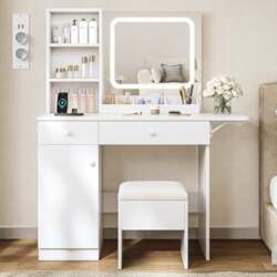 Jocoevol Dressing Table with LED Lighting