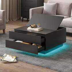 KEEPREAPER Coffee Table LED with 2