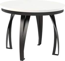 MEBLINI Loft Dining Room Table, Round