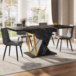 Merax Dining Table Extendable 110-140 cm