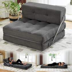 Mingone 3-in-1 Boneless Couch with Bed
