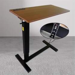 Mobile Folding Table Solid Wood Bedside