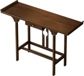 Modern Bamboo Console Table, High Load