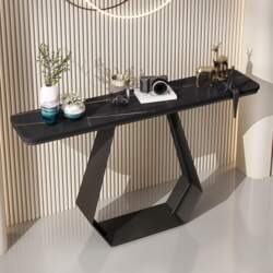 Modern Console Table with Shelves -