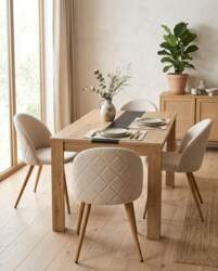 Modern Dining Room Set with 4