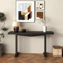 Modern entrance console table, thin sofa