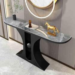 Modern Grey Console Accent Table -