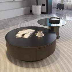 Modern Round Coffee Table, Set of