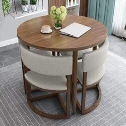 Modern Round Dining Table Set for