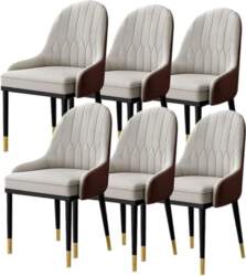 Modern Upholstered Kitchen Dining Set 6