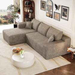 Modular 3-Seater Corner Sofa Made of