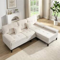 Modular L-Shape Corner Sofa Made of