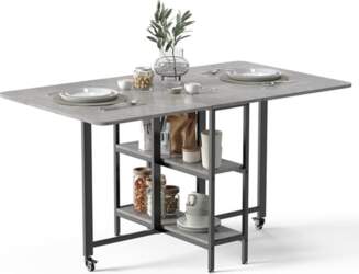 Mondeer Mobile Folding Dining Table, Folding