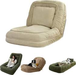 MUGUOY Foldable Lazy Sofa Couch Bed