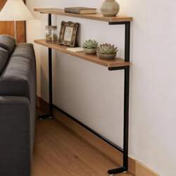 Narrow Sofa Table, Console Table, Oblong