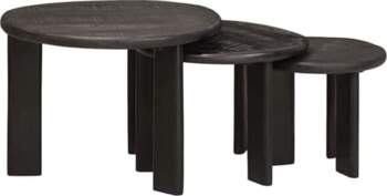 Nesting Coffee Tables Brown Solid Wood