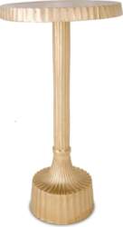 Objet D`Art Small Round Gold Side