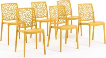 Polypropylene Fibreglass Stackable Chairs Indoor Kitchen
