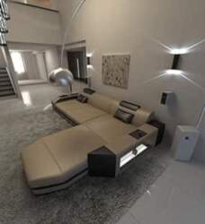 Prato Leather Sofa L Shape Sofa