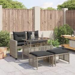 Rantry Garden Sofa with 4 Cushions