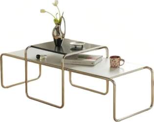 Rectangular Coffee Table Set with Wooden