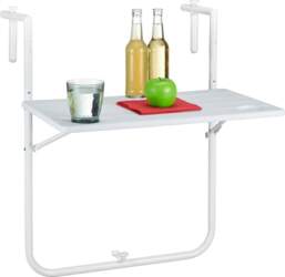 Relaxdays Balcony Hanging Table, Foldable, 3-Way