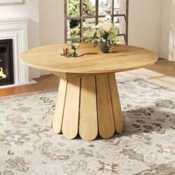 Round Dining Table Extendable (118 x