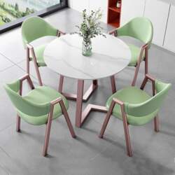 Round Dining Table with 4 Chairs