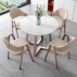 Round Dining Table with 4 Chairs