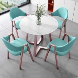 Round Dining Table with 4 Chairs