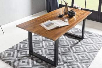 SalesFever Dining Table with Wane Edge
