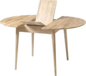 Scandi 5 Dining Table (Round, Extendable)