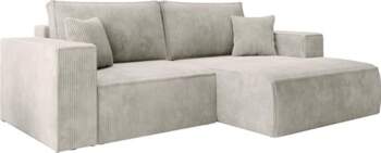 Selsey Greige Corner Sofa with Sleep