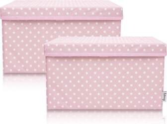 Set of 2 Children`s Storage Boxes