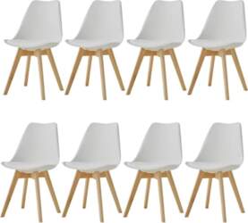Set of 8 Dining Chairs with