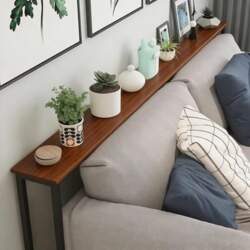 Shelf behind sofa, adjustable behind the