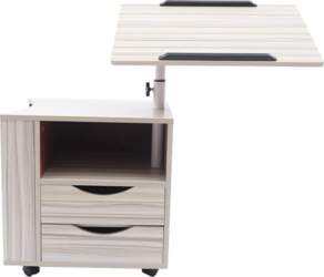 Side Table, Bedside Table with Wheels