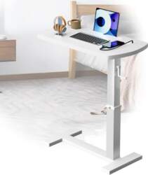 Side Table for Sofa with Wheels