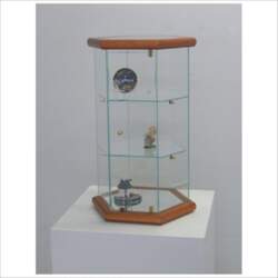 Small Hexagonal Display Case VM113T (Cherry