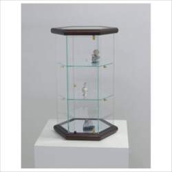 Small Hexagonal Display Case VM113T (Dark
