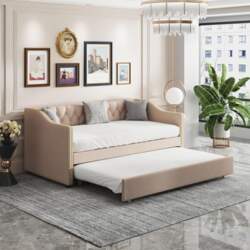 Sofa Bed, Extendable Sofa Bed, 2-Seater