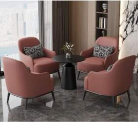 Sofa Chair Set with Side Table