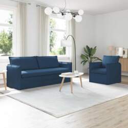 Sofa-Set 2 Stück Hellgrau Metall, 2-teiliges
