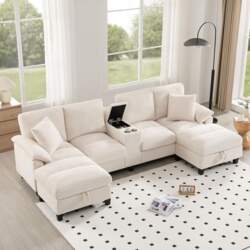 Spacious 4 Seater Sofa U Shape
