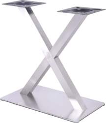 Stainless Steel X Table Base Table