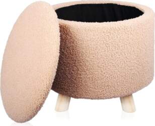 Stool with Storage Space Lid Removable